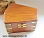 Preview: Sextant Messing mit Holzbox ca. 5 x 10 x 12 cm