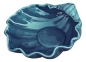 Preview: Schale Muschel ca. 21x 18 x 8,5 cm