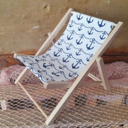 Deko Strandstuhl / Liegestuhl  XXL ca. 20 x 20 x 20 cm