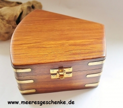 Sextant Messing mit Holzbox ca. 5 x 10 x 12 cm