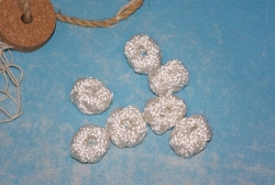 Fischerknoten / Seemannsknoten weiß  Ø: 3,5 cm