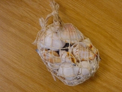 Muschelnetz /Muschelbeutel natur ca. 500 g (11,90€/kg)