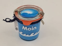 Kerze im Weck-Glas Moin ca.7 x Ø 6 cm