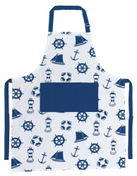 Küchen-/Grillschürze maritime Motive ca. 70 x 85 cm