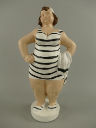 Badepuppe / Strandlady ca. 40 x 20 x 11 cm