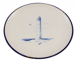 Teller maritim Leuchtturm ca. Ø: 21 cm