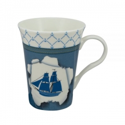 Tasse / Kaffeebecher Segelboot ca. 10,5 x Ø 9 cm