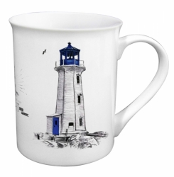 Tasse / Kaffeebecher Leuchtturm ca. 10 x Ø 8 cm