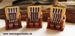 3 deko strandkörbe verschiedenfarbig