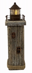 Leuchtturm Shabby-Look ca. 7,5 x7,5 x 26,5 cm