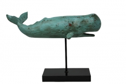 Wal auf Ständer ca. 40 x 25 cm grün
