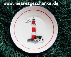 Teller im maritimen Leuchtturm-Design Ø: 20 cm