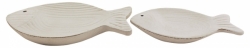 2 Schalen Fisch ca. 20 x 12 x 2 & 24 x 15 x 2,5 cm