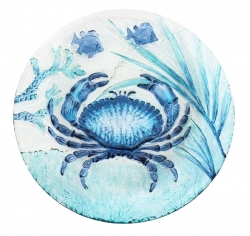 Glasteller Krabbe Ø 30,5 x 3 cm