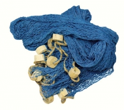 Deko Fischernetz XXL blau mit Deko-Bojen ca. 11,5 m²