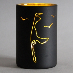 Glas Windlicht Sylt Ø 10 x 15 cm