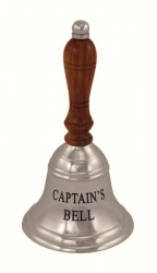 Tischglocke / Handglocke CAPTAIN'S BELL Ø: 9 cm silber