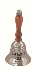Tischglocke / Handglocke CAPTAIN'S BELL Ø: 6,5cm silber