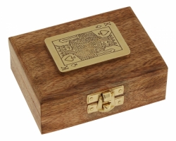 Spielkartenbox mit Skat-Karten ca. 11 x 8 x 4 cm