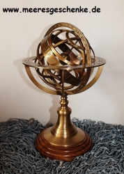 Armillarsphäre / Weltmaschine H: 29cm, Ø: 18,5cm