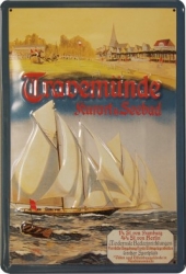 Premium Blechplakat Travenmünde ca. 20 x 30 cm