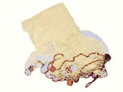 Deko Fischernetz beige / natur mit Deko-Bojen ca. 6,25 m²