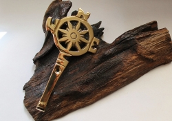 Maritimer Haken Kompassrose ca. 7 x 12,5 cm