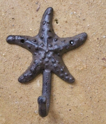 Haken maritim Seestern ca. 12 x 7 x 4 cm