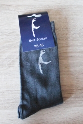 Socken maritim mit Sylt-Motiv versch. Farben