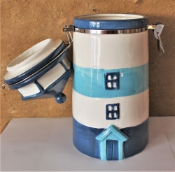 Vorratsdose Leuchtturm mit Bügelverschluß ca. Ø: 13 cm x 30 cm