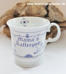 Indisch Blau Herrenbecher / Kapitänsbecher  Mamas Kaffeepott