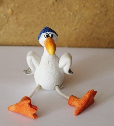 Kantenhocker Möwe ca. 10 x 6 cm