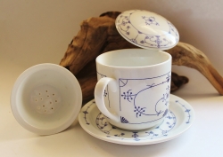 Kräuterteetasse Indisch Blau "Friesische Teetasse" 4-teilig