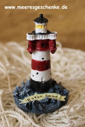 Deko-Leuchtturm Roter Sand 6 x Ø 3 cm