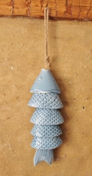 Hängender Fisch ca. 43 x 9,5 x 5,5 cm