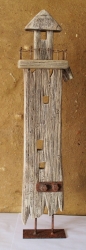Holz-Leuchtturm Shabby-Look ca. 55 x 11 x 4 cm