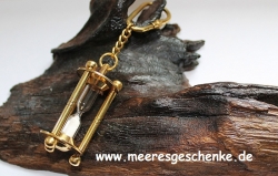 Schlüsselanhänger maritim Sanduhr ca. 11,5 cm