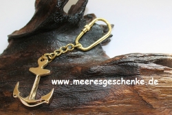 Schlüsselanhänger maritim als Anker ca. 11 cm
