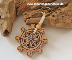 Schlüsselanhänger maritim Steuerrad ca. 18 cm