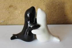 Salz & Pfeffer-Streuer als 2 Seehunde je ca. 9 x 6 x 4 cm