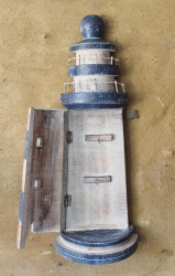 Schlüsselkasten als Leuchtturm ca. 50 x 19 x 9 cm