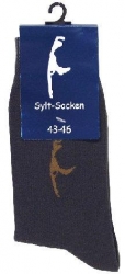 Socken maritim mit Sylt-Motiv versch. Farben