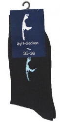 Socken maritim mit Sylt-Motiv versch. Farben
