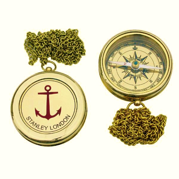 Kompass mit Ankergravur perfekt für die maritime Dekoration 