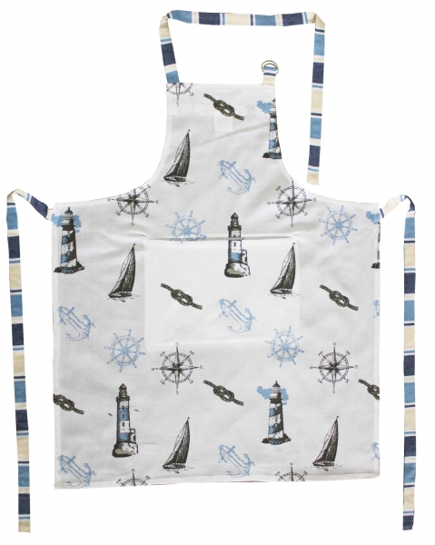 Küchen-/Grillschürze maritime Motive ca. 70 x 85 cm