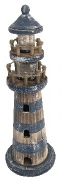 Deko-Leuchtturm Blueline 33 cm x Ø: 11,5 cm