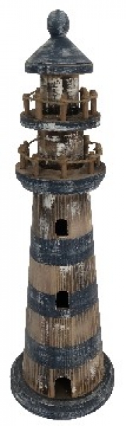 Deko-Leuchtturm Blueline ca. 45 cm x Ø: 14 cm