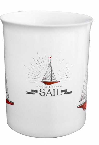 Tasse / Kaffeebecher Segler ca. 10 x Ø 8 cm