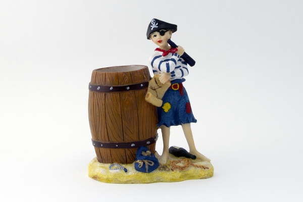 Stifthalter maritim Piratenjunge ca. 15 cm