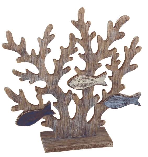 Korallen mit Fischen ca. 31 x 32 x 8 cm